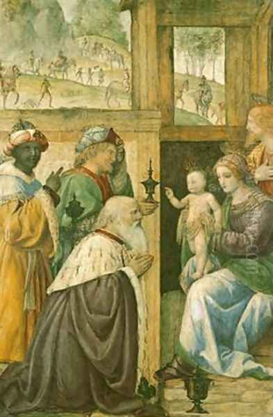 Adoration of the Magi Oil Painting by Bernardino Luini