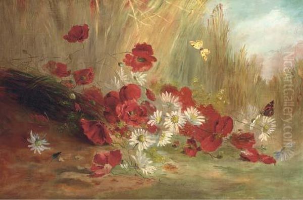 A Harvest Of Wild-flowers Oil Painting by Wilfred Buckland