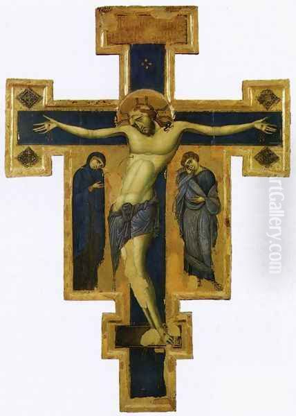 Crucifix (around 1250) Oil Painting by Italian Unknown Masters