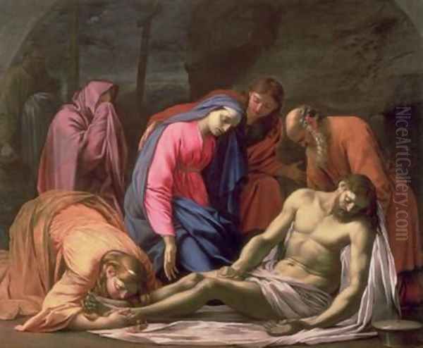 Deposition Oil Painting by Eustache Le Sueur