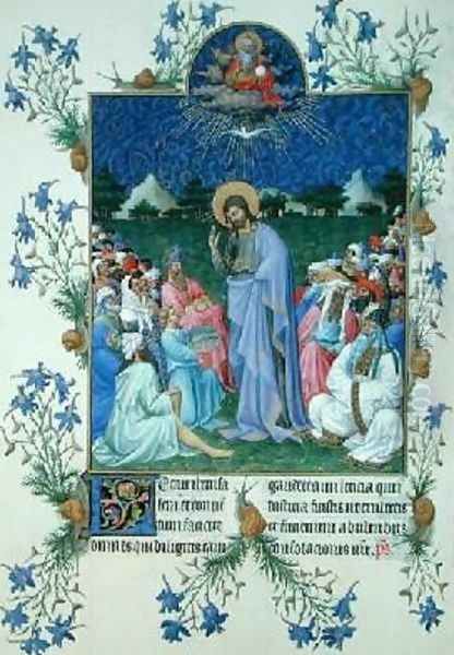 The Multiplication of Loaves and Fishes Oil Painting by Pol de Limbourg