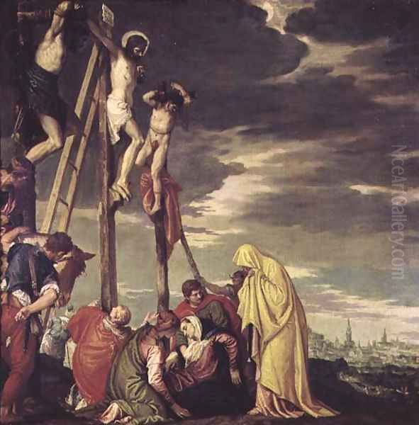 Calvary Oil Painting by Paolo Veronese (Caliari)