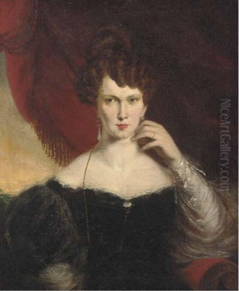 Portrait Of A Lady Oil Painting by Henry Daniel Chadwick