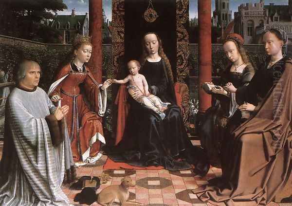 The Mystic Marriage of St Catherine 1505-10 Oil Painting by Gerard David