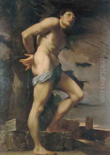 St. Sebastian Oil Painting by Lodovico Carracci