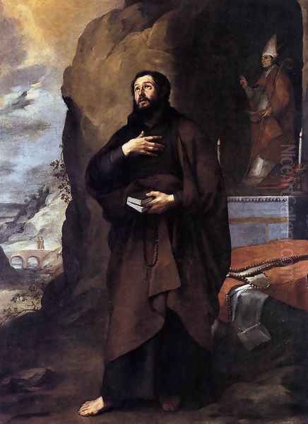 St Lesmes c. 1655 Oil Painting by Bartolome Esteban Murillo