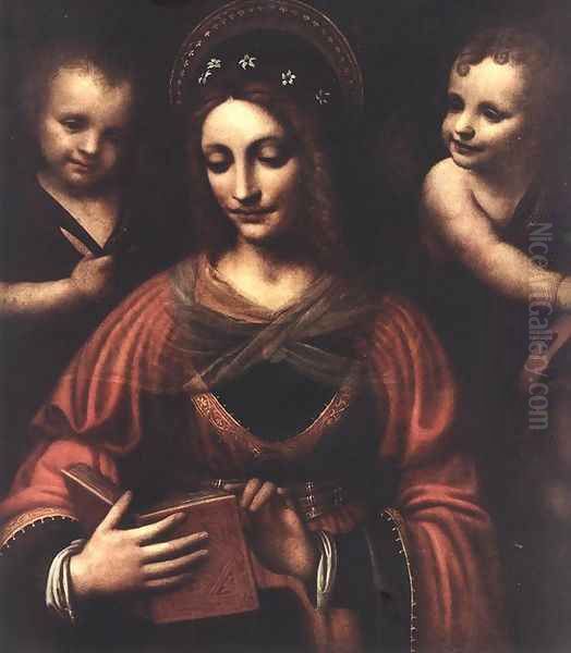 Saint Catherine 1527-1531 Oil Painting by Bernardino Luini