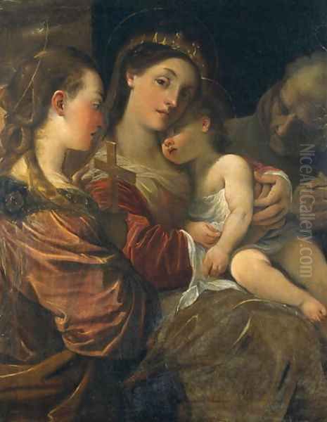 Madonna and Child with Saints Oil Painting by Lodovico Carracci