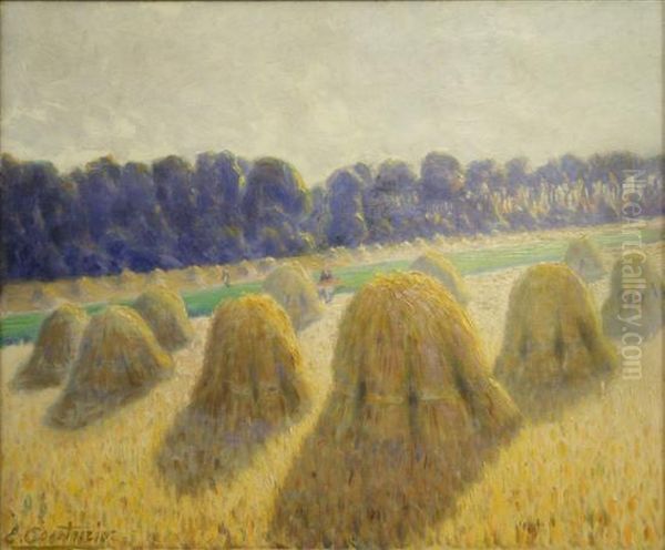 Plateau De Plessis Oil Painting by E. Couturier