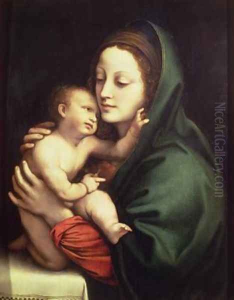 Madonna and child 1510 Oil Painting by Bernardino Luini