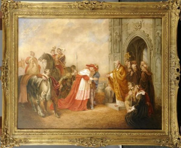 L'arrivee Du Cardinal Oil Painting by William Creke