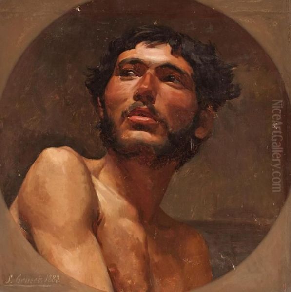 Academia Masculina Oil Painting by Sebastien Cruset