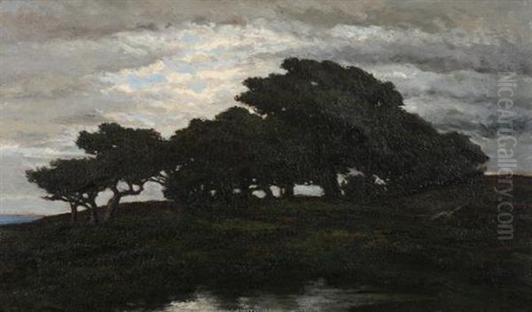 Grove Of Trees Oil Painting by Ann Sophia Towne Darrah