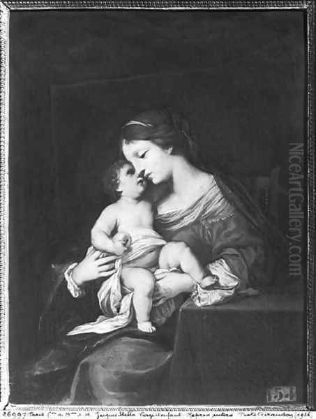 Virgin and Child Oil Painting by Jacques Stella