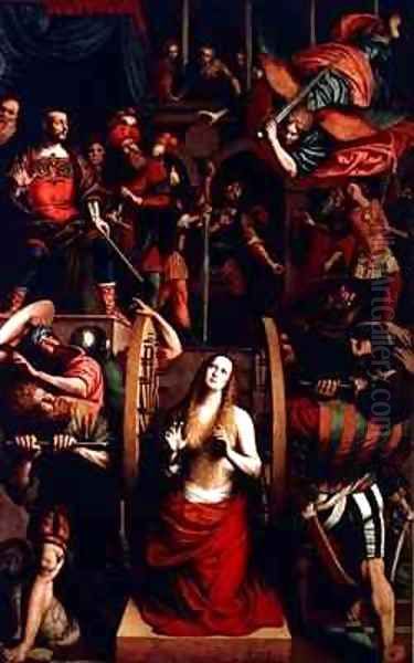 The Martyrdom of St Catherine Oil Painting by Gaudenzio Ferrari