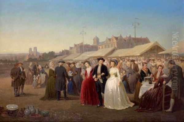 La Kermesse Oil Painting by Henri De Pratere