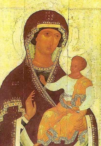 The Mother Of God Hodigitria 1502-03 Oil Painting by Dionysius