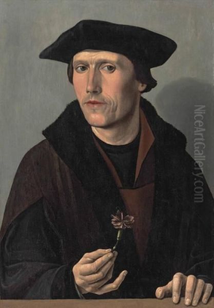 Portrait Of A Man Oil Painting by Jacobsz Dirck