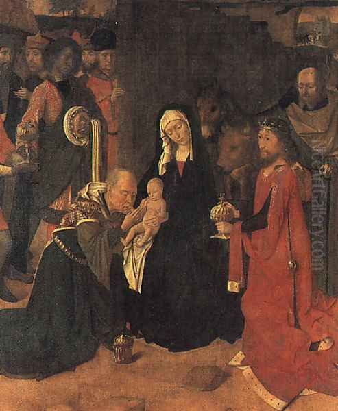 The Adoration of the Magi 1490 Oil Painting by Gerard David