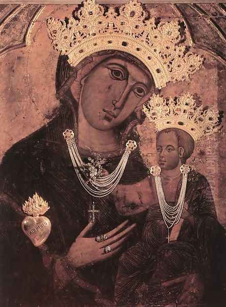 Madonna del Voto (after 1261) Oil Painting by Italian Unknown Masters