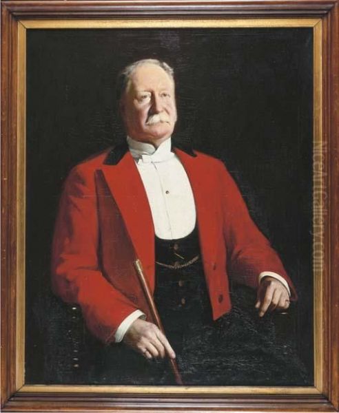 Portrait Of Colonel France-hayhurst Oil Painting by John Fred. Harrison Dutton