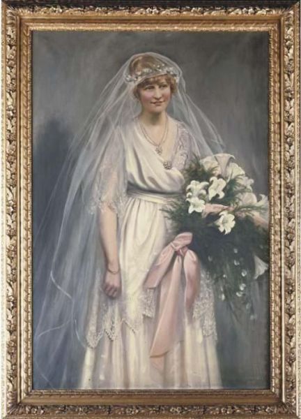 Portrait Of Mrs France-hayhurst Oil Painting by John Fred. Harrison Dutton