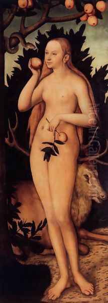 Eve after 1537 Oil Painting by Lucas The Younger Cranach