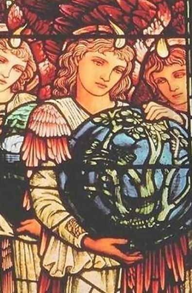 Angels of Creation Oil Painting by Sir Edward Coley Burne-Jones