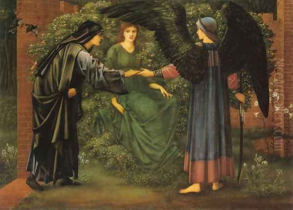 The Heart of the Rose Oil Painting by Sir Edward Coley Burne-Jones