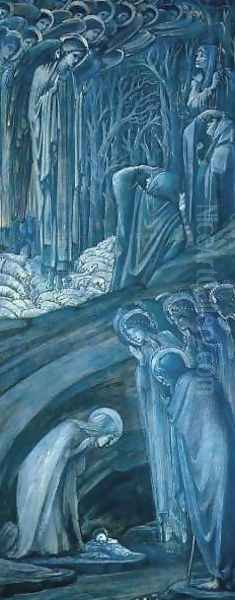 Nativity Oil Painting by Sir Edward Coley Burne-Jones