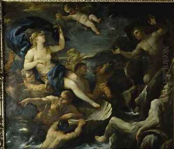 Acis and Galatea Oil Painting by Luca Giordano