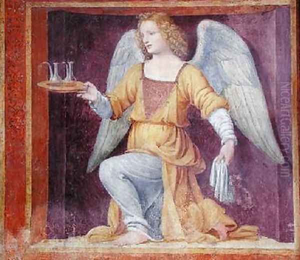 An Angel 1525 Oil Painting by Bernardino Luini