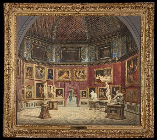 The Tribune Room Oil Painting by Jean Baptiste Fort. Fournier