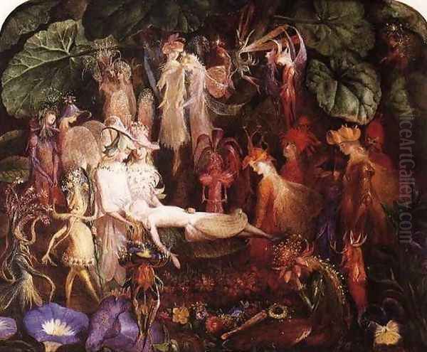 The Fairy's Funeral Oil Painting by John Anster Fitzgerald