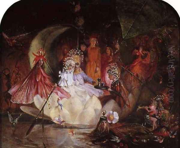 The Fairy's Barque Oil Painting by John Anster Fitzgerald