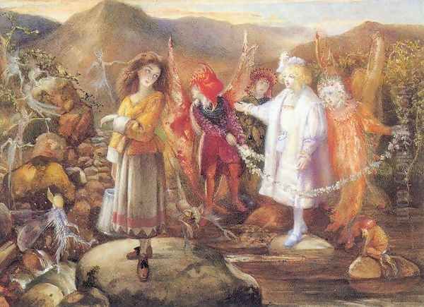 In Fairyland Oil Painting by John Anster Fitzgerald