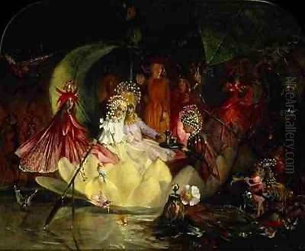 The Marriage of Oberon and Titania Oil Painting by John Anster Fitzgerald