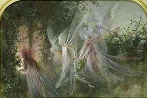 Fairies at a Window Oil Painting by John Anster Fitzgerald