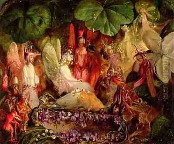 The Fairies Banquet Oil Painting by John Anster Fitzgerald