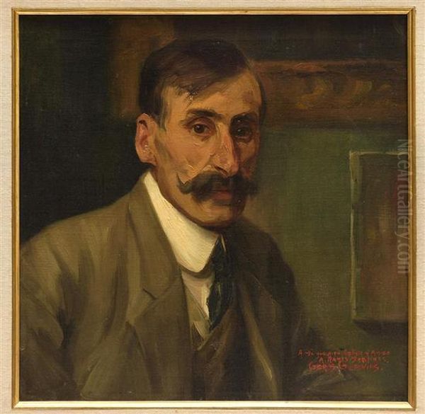 Autorretrato Oil Painting by German Gedovius