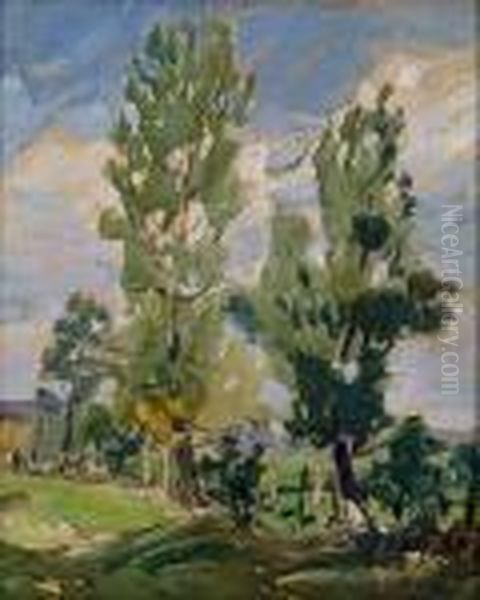 Weite Sommerlandschaft Oil Painting by Bruno Gimpel