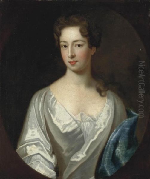 Portrait Of A Lady Oil Painting by Adelaide Anne Godfrey