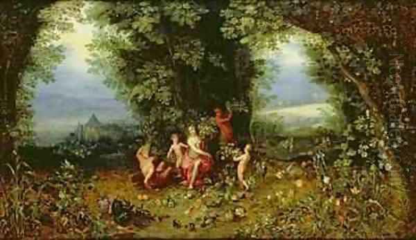 Allegory of the Earth Oil Painting by Jan & Balen, Hendrik van Brueghel