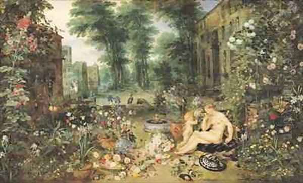 The Sense of Smell Oil Painting by Jan & Rubens, P.P. Brueghel