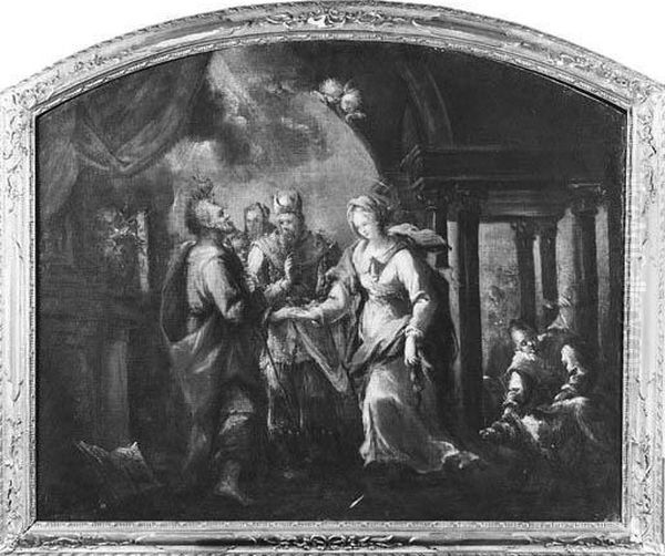 Il Matrimonio Della Vergine Oil Painting by Gianantonio Guardi