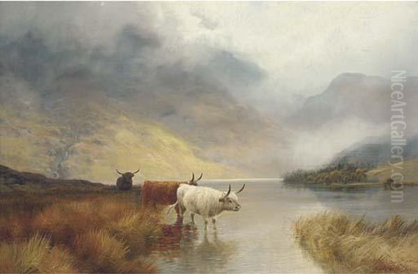 Children Of The Mist Oil Painting by Henry R. Hall