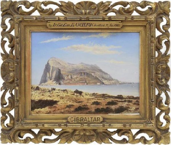 Gibralter Oil Painting by George Hamilton