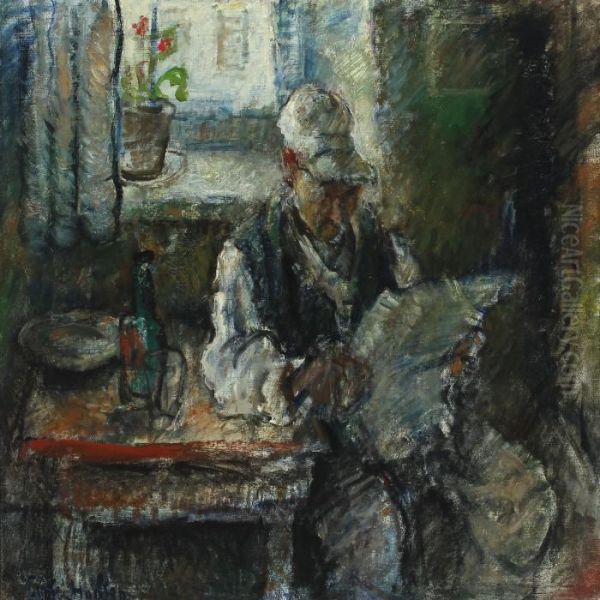 The Lunch Break Oil Painting by Emiel Hansen