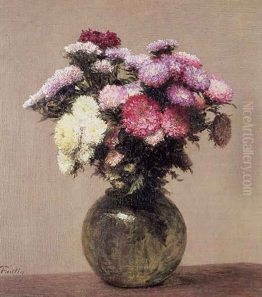 Daisies by Ignace Henri Jean Fantin-Latour