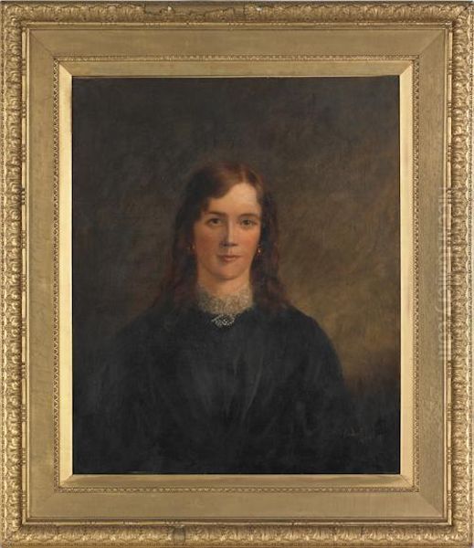 Portrait Of A Young Woman Oil Painting by John Horsburgh